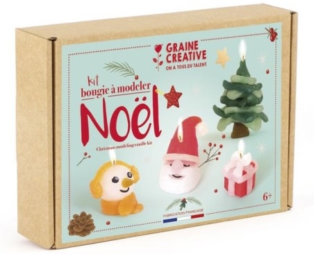 Kit bougies à modeler Noël - Graine créative